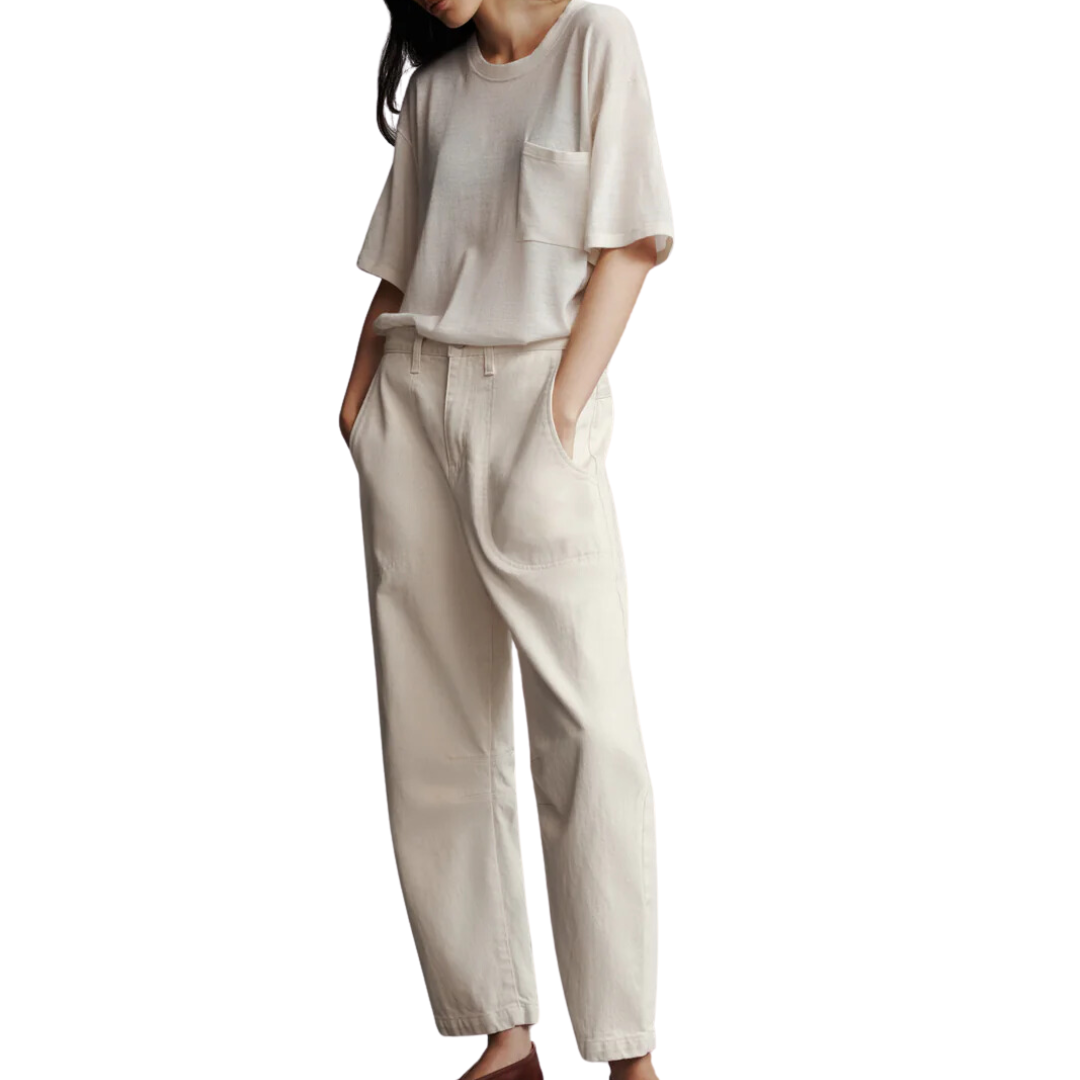 Jetties Beach Pant in Natural Denim