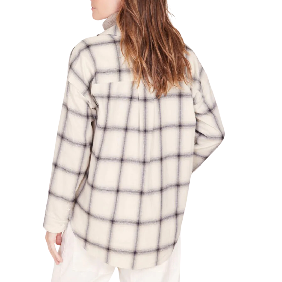 Bella Flannel Shirt in Cream