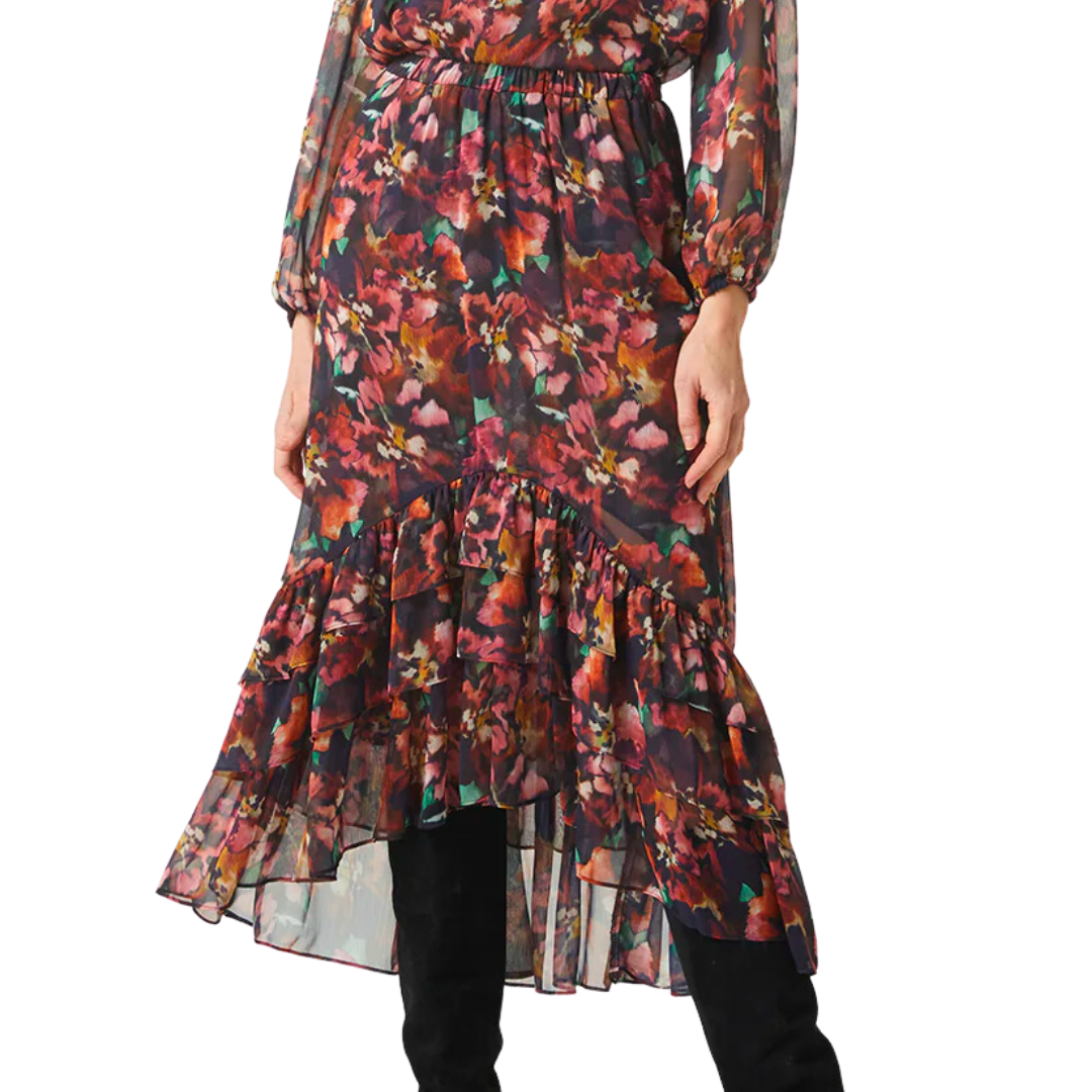 Esti Skirt in Libra Fleur Chiffon