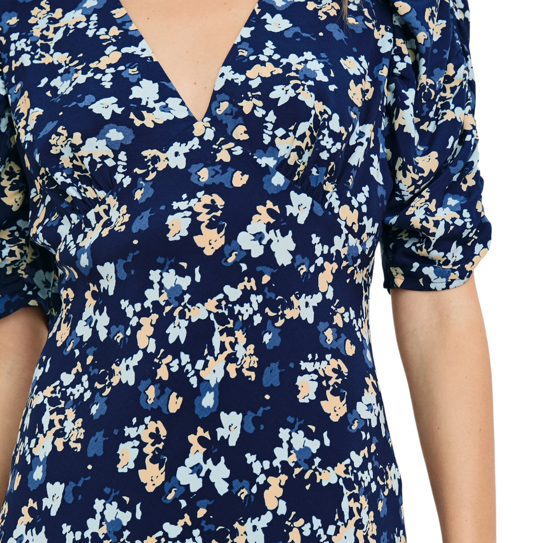 Zariah Dress in Navy Floral