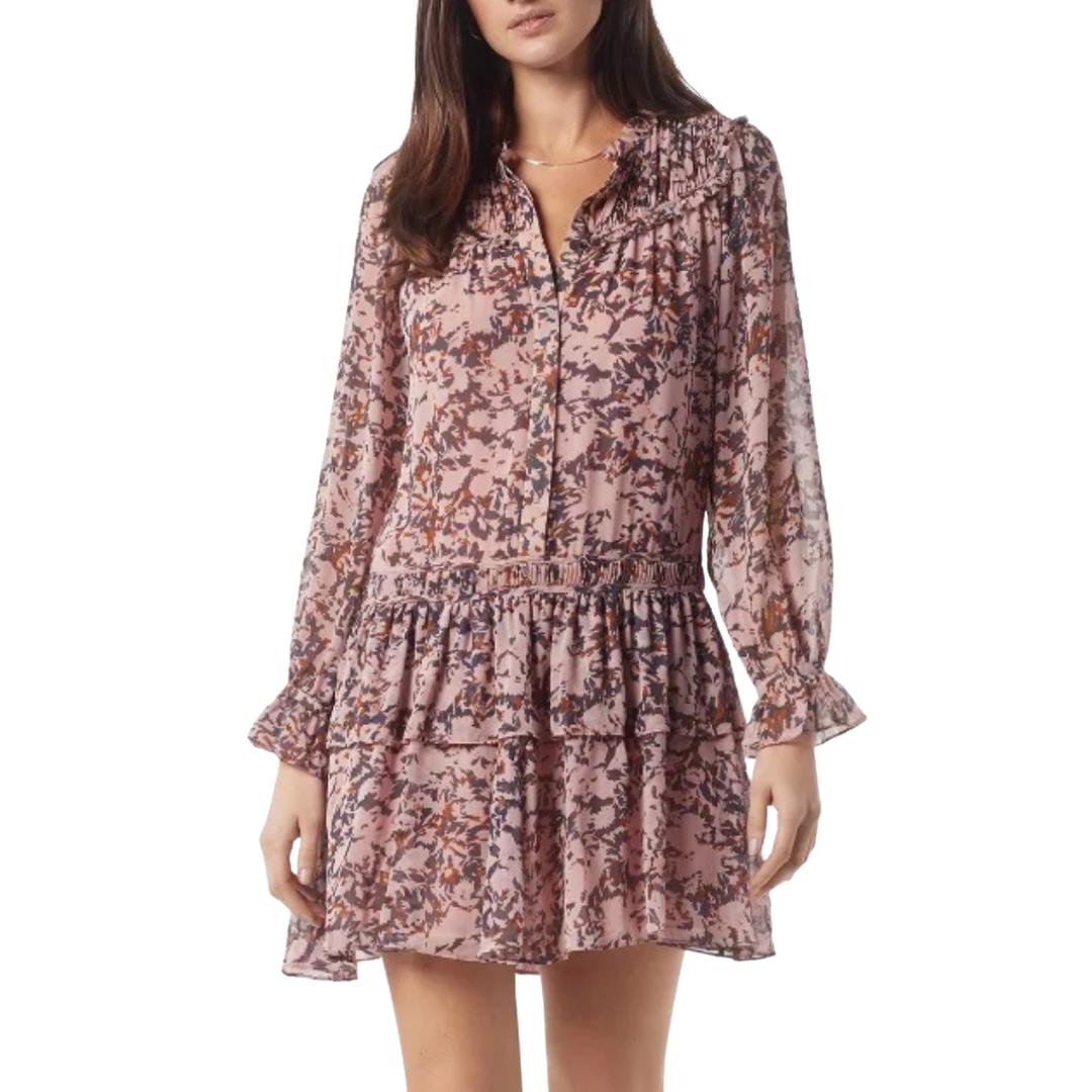 Joie Elsverre Silk Mini Dress - Front View