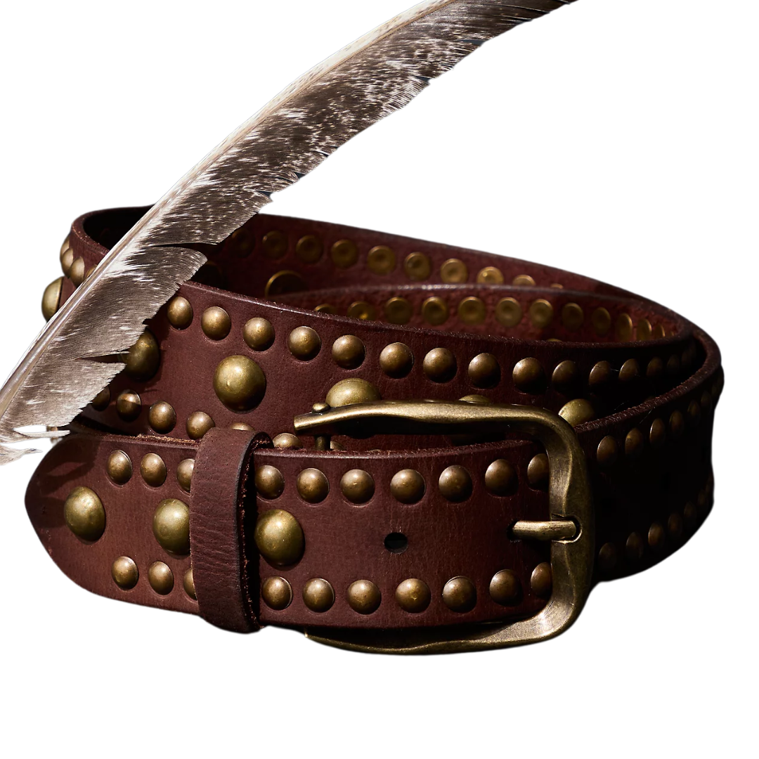 We The Free Sola Stud Belt in Cognac