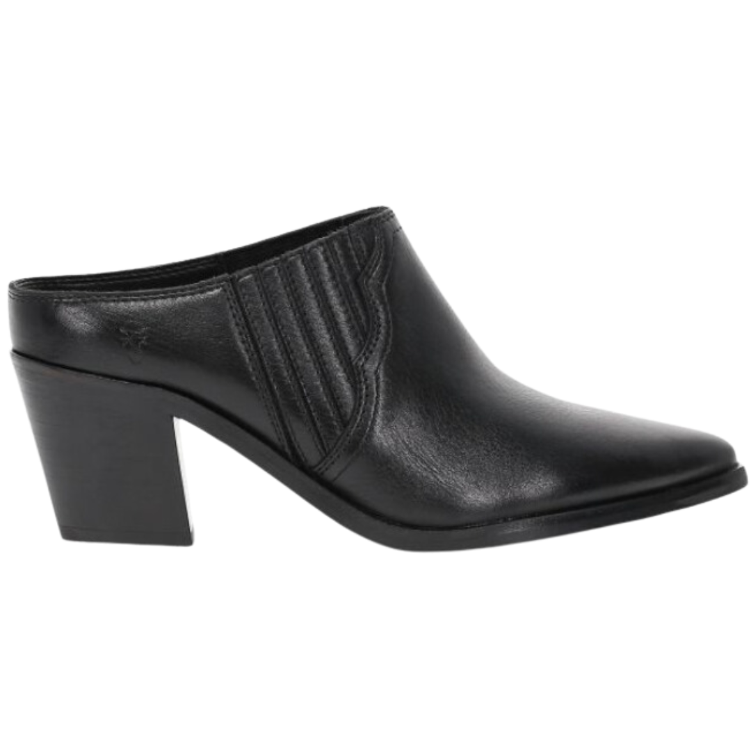 Sara Western Mule in Black