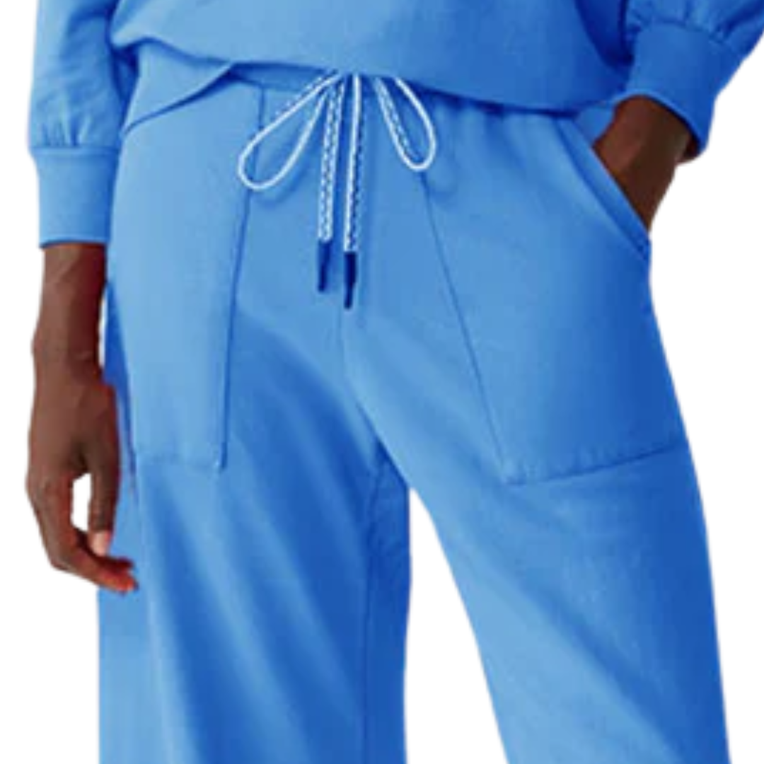 Sadie Drawstring Pant in Ocean