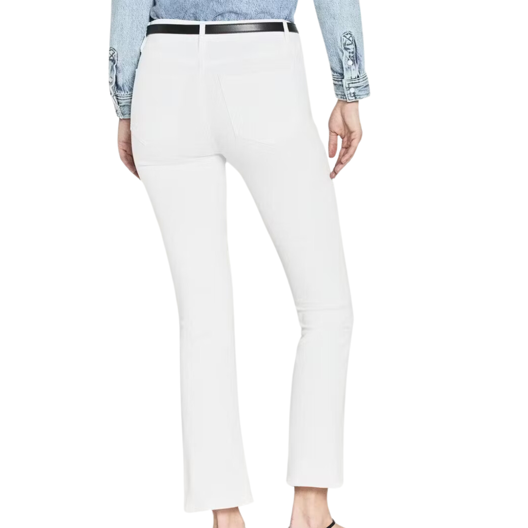 Le Crop Mini Boot in Blanc