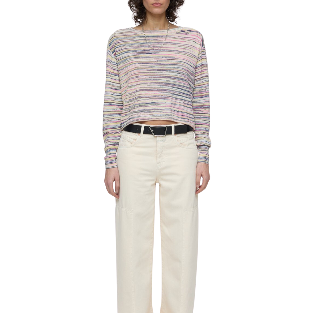 Piqué Longsleeve Shirt in Multi Color