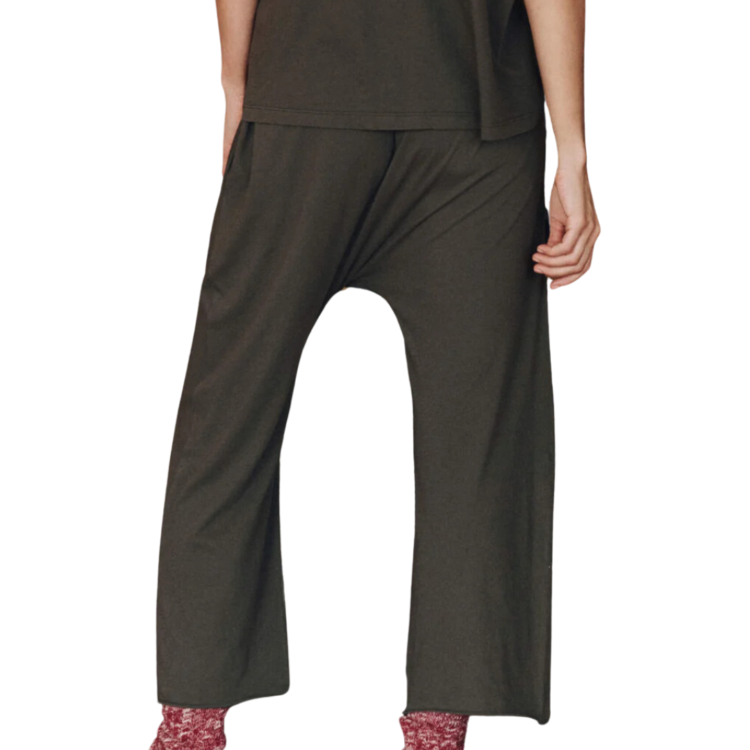 The Lounge Crop in Washed Black