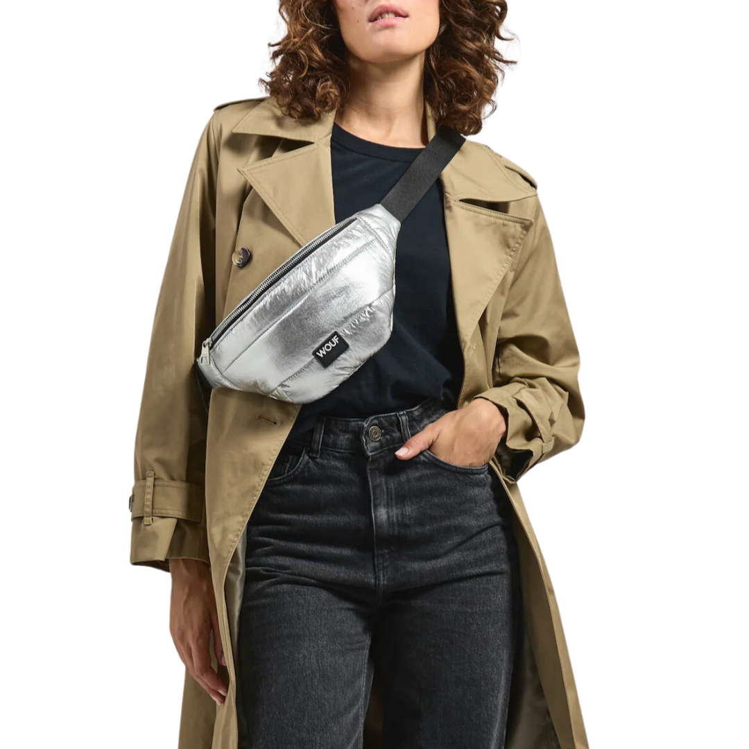 Glossy Waistbag in Silver