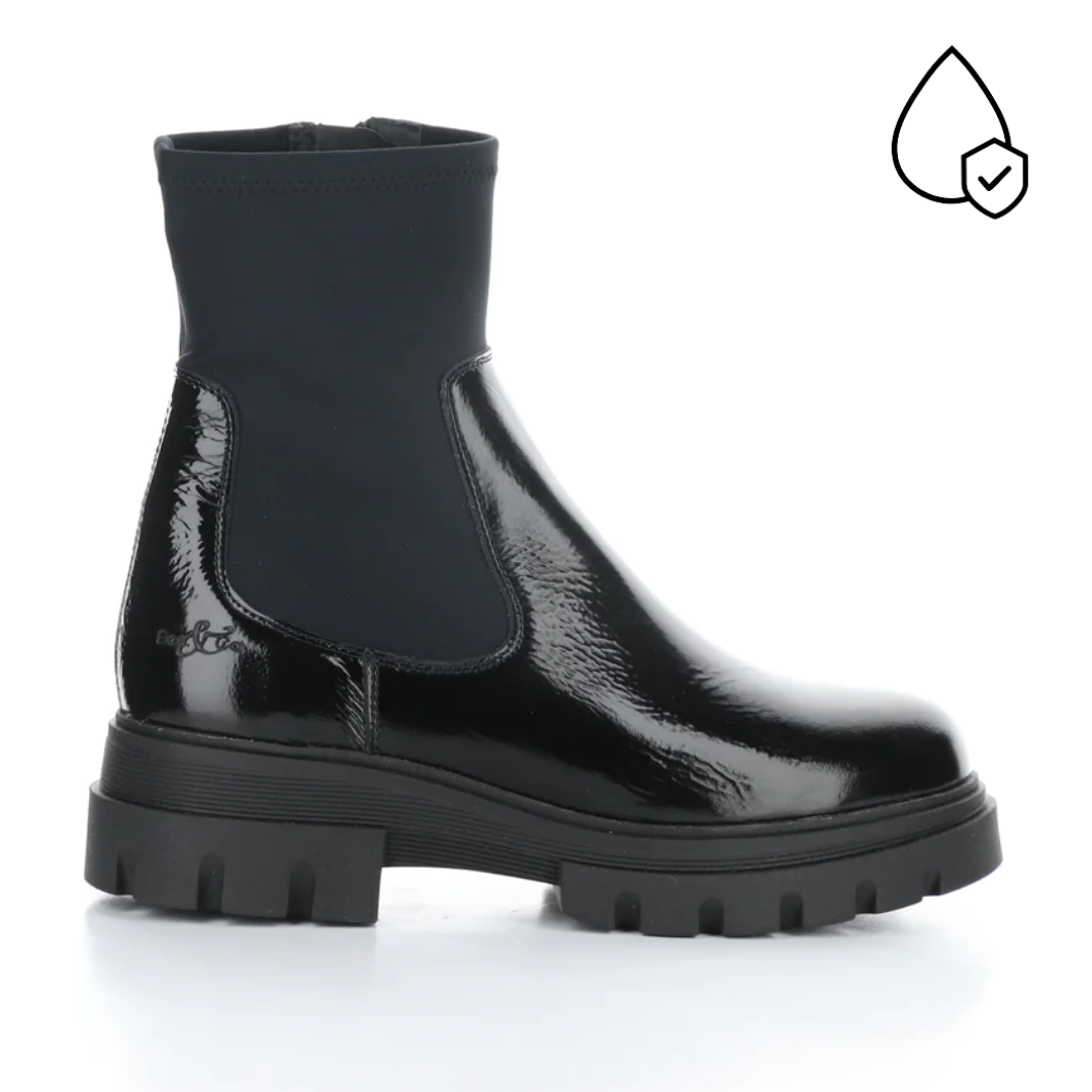 Five Black Elasticated Boots in Black
