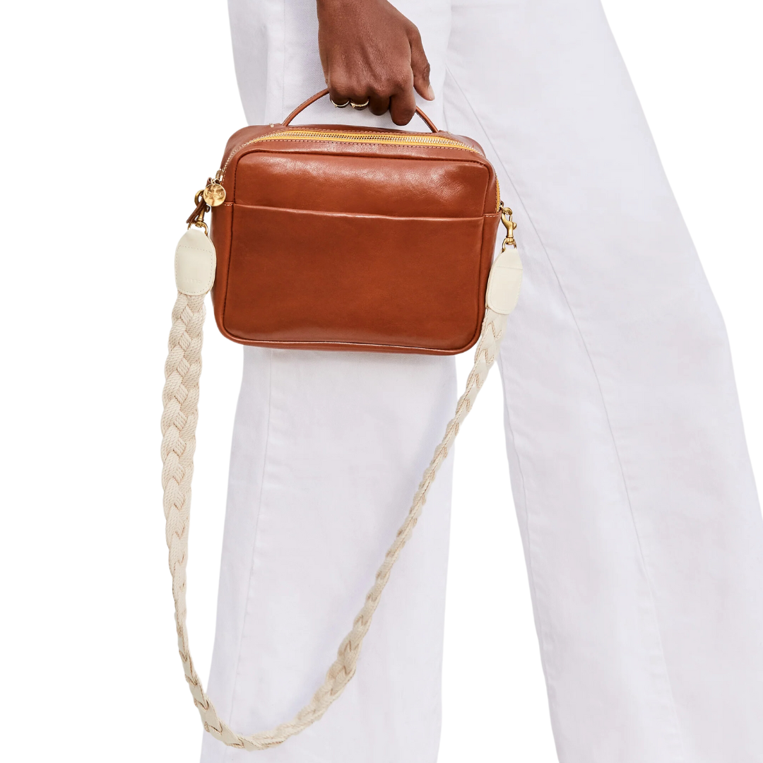 Shoulder Strap in Cream Braided Rope