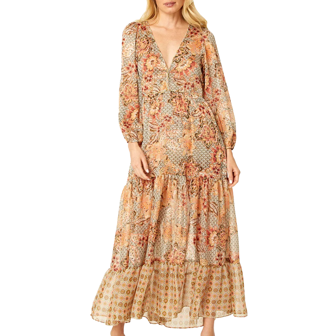 Anahita Dress in Flora Tile Mix