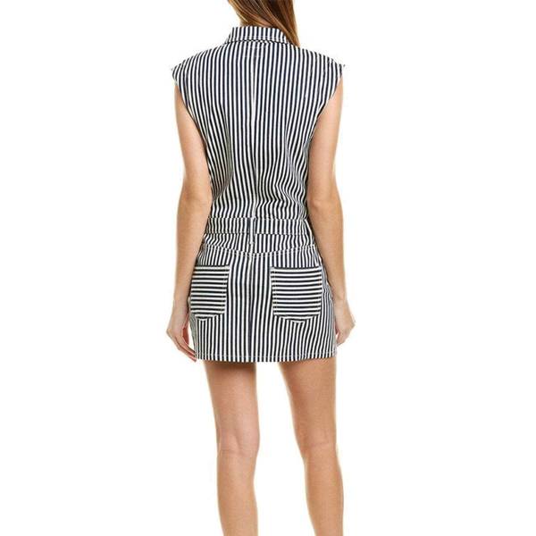Sleeveless Jumpsuit in Modern Stripe