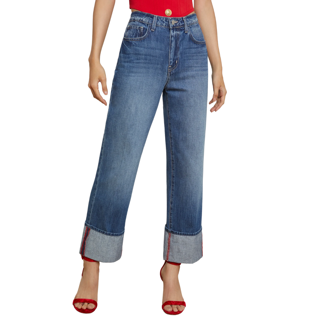 Leighton Cropped Stovepipe Jean in Brentwood