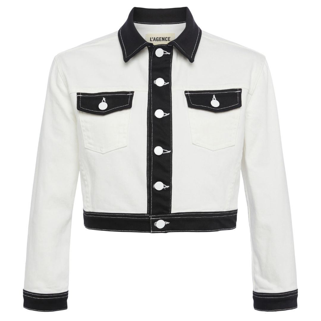 Koda Jacket in White/Black