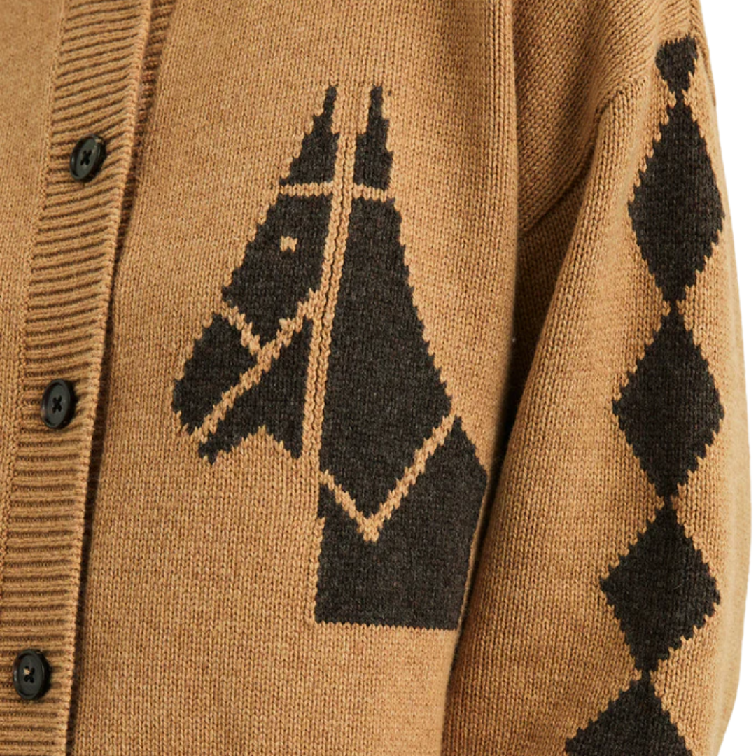Mavie Cardigan in Camel Stables