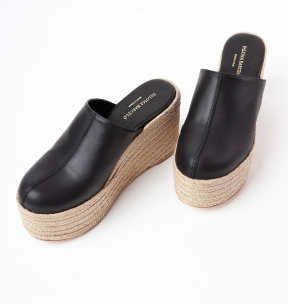 Sacha Platform Clog in Black