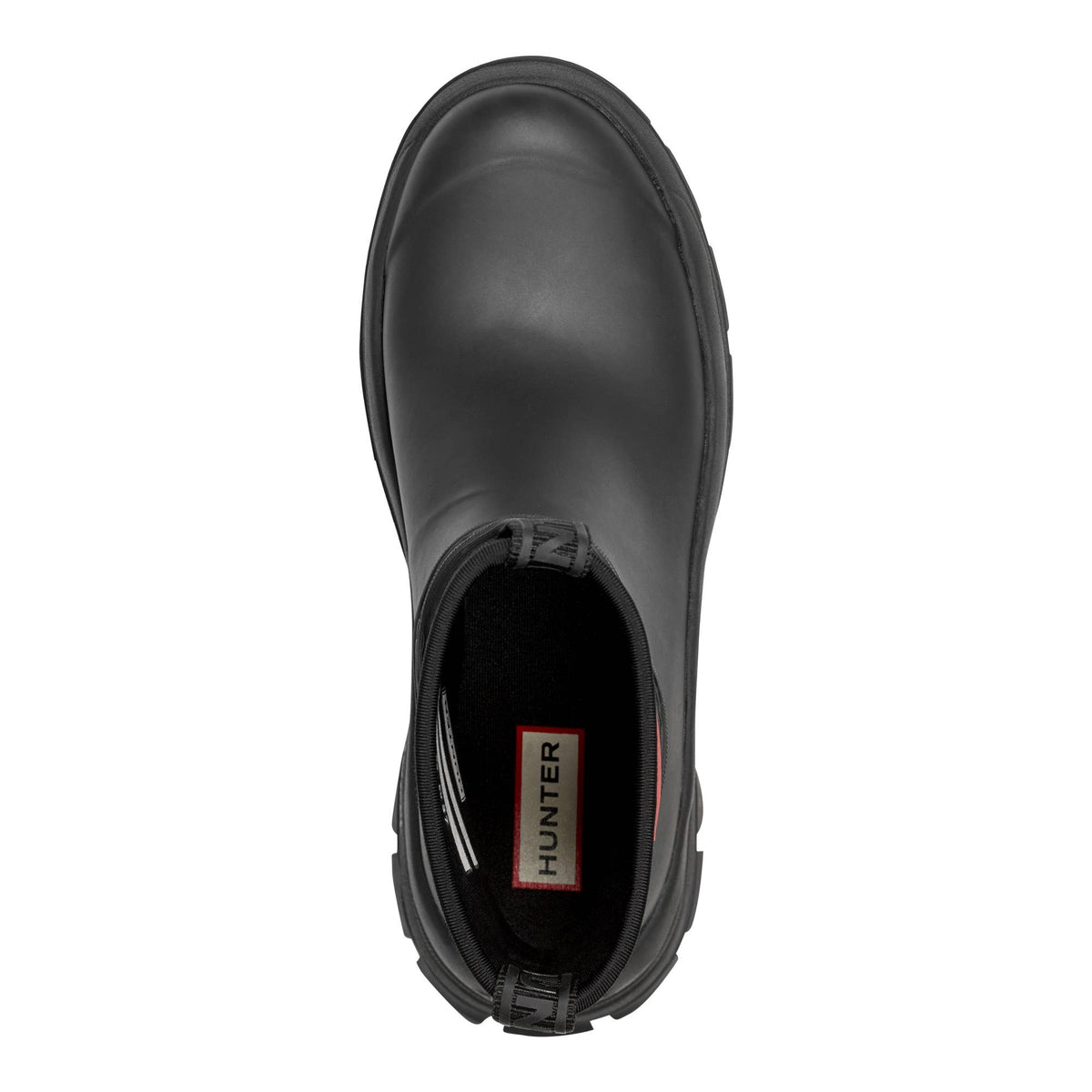 Eloise Lug Sole Waterproof Neoprene Rain Booties in Black