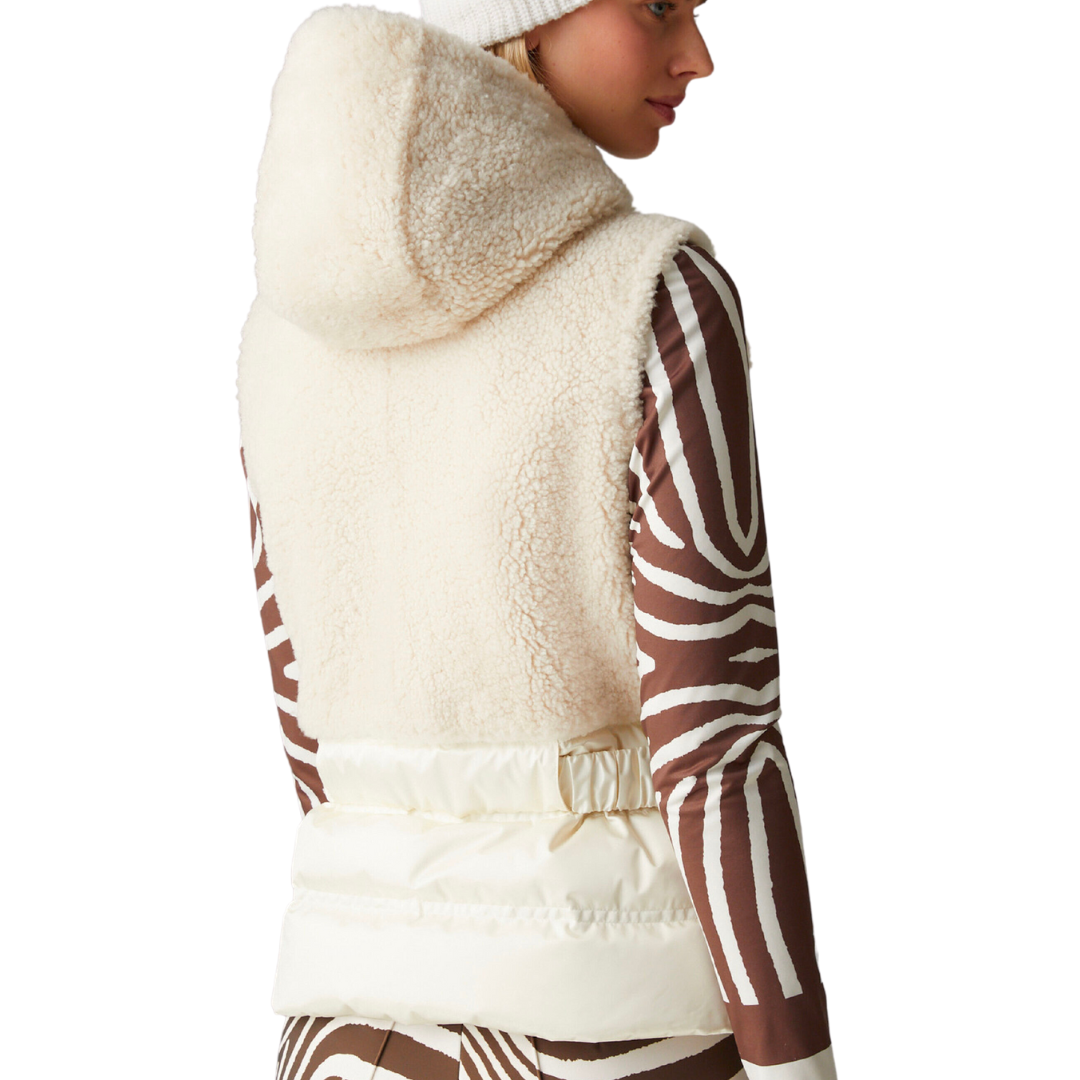 Minka Belted Vest in White