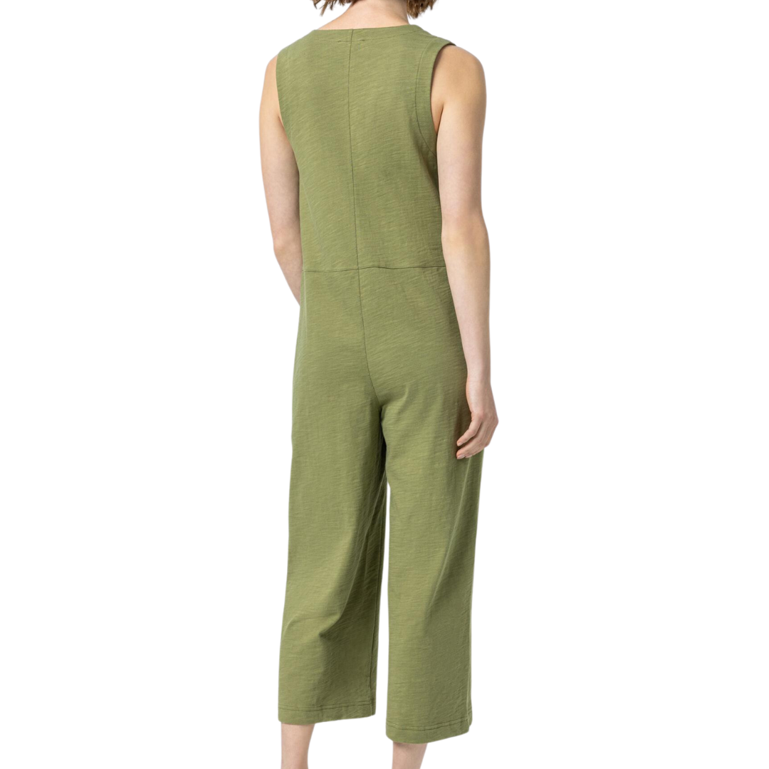 Sleeveless Jumpsuit in Dill