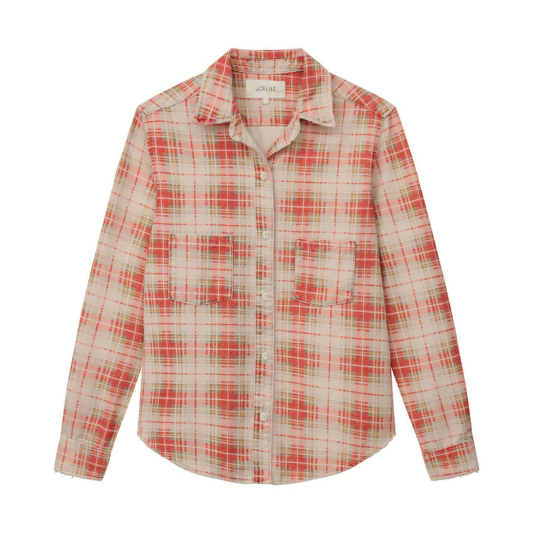 The Scouting Shirt in Bleached Rose Plaid