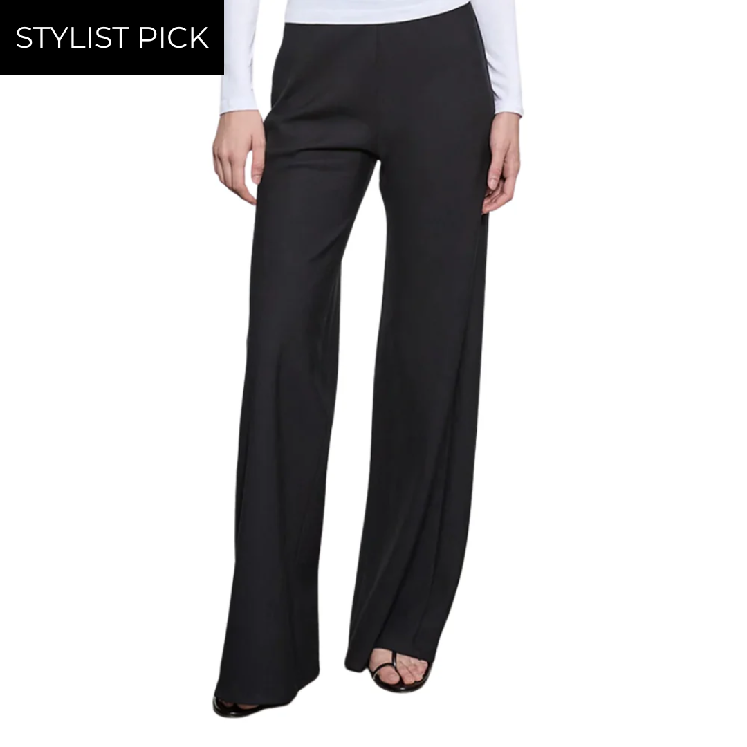 Twill Bias Pant in Black