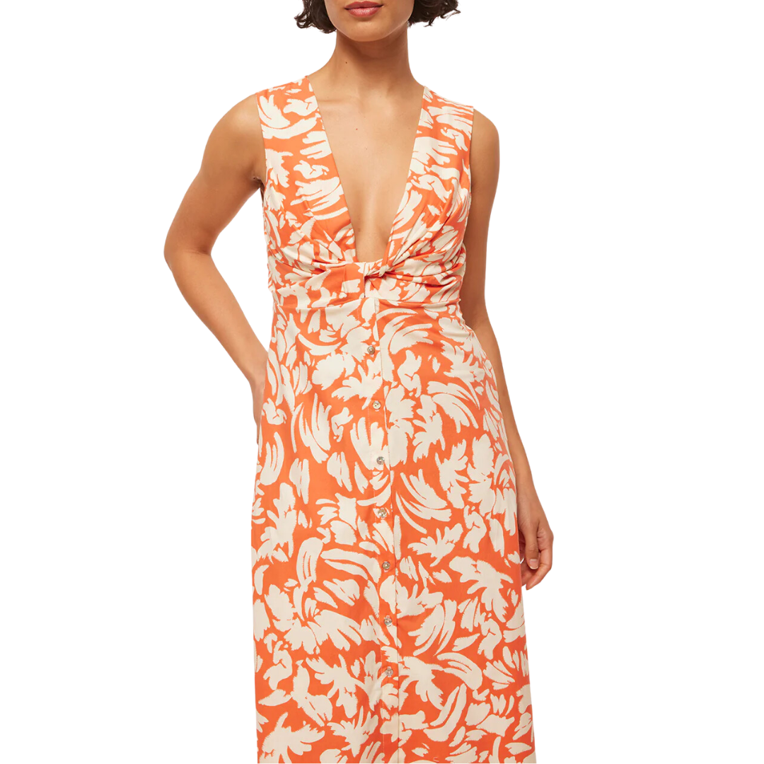 Najah Dress in Patmos Tangerine