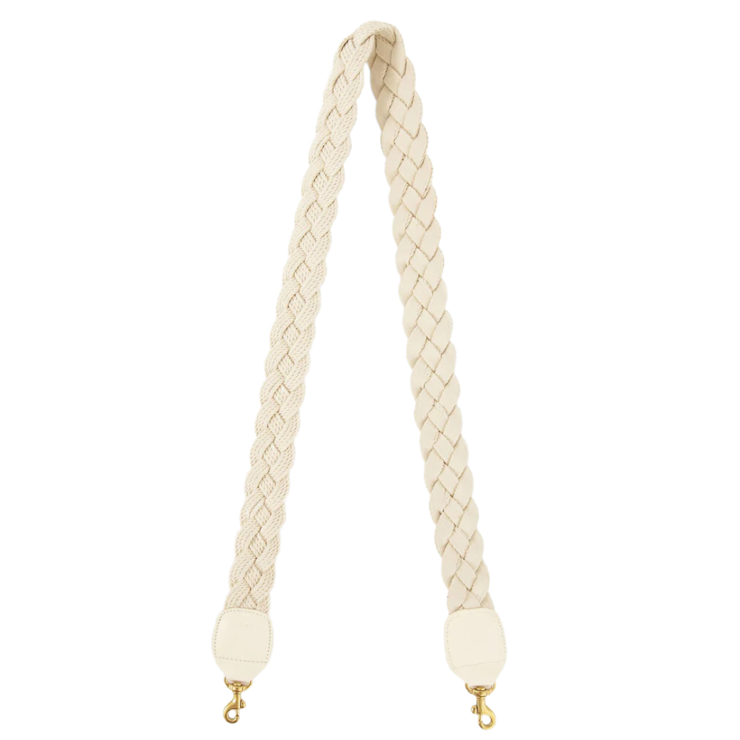 Shoulder Strap in Cream Braided Rope