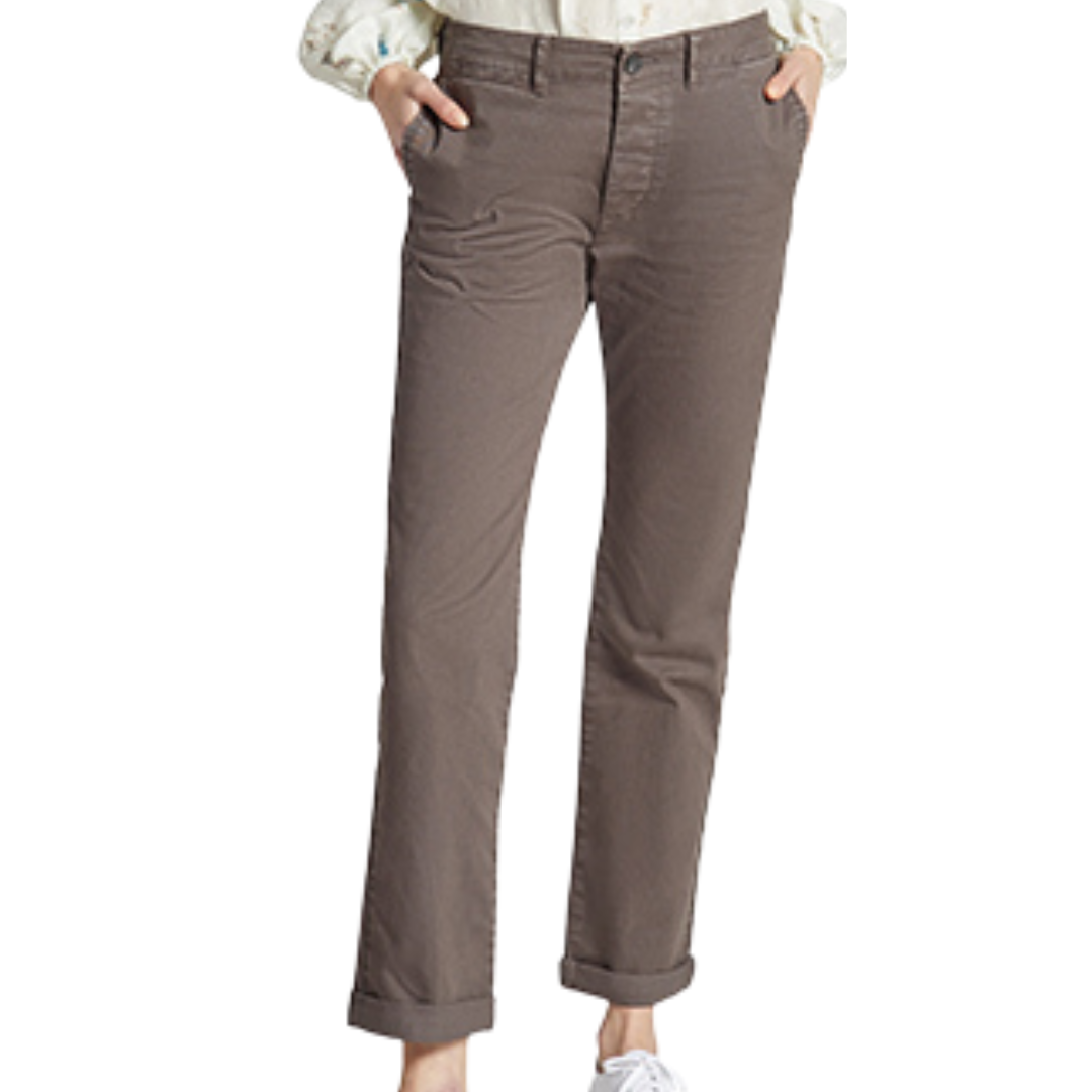 The Captain Trouser in Brown Gravel