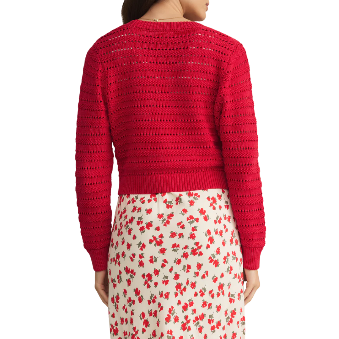 Romance Cardigan in Cherry