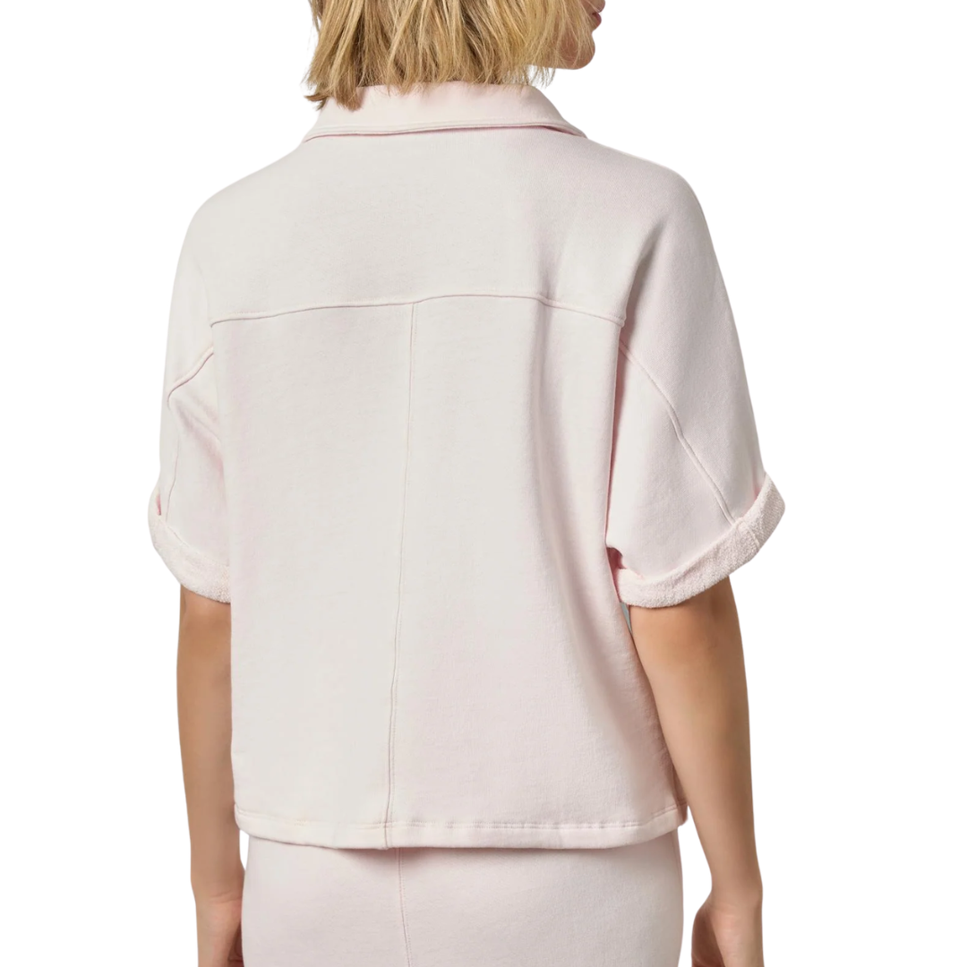 Oversized Terry Polo in Rosewater