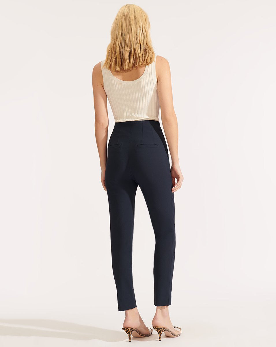 Sandra Ribbed Scoop Neck Tank in Off-White