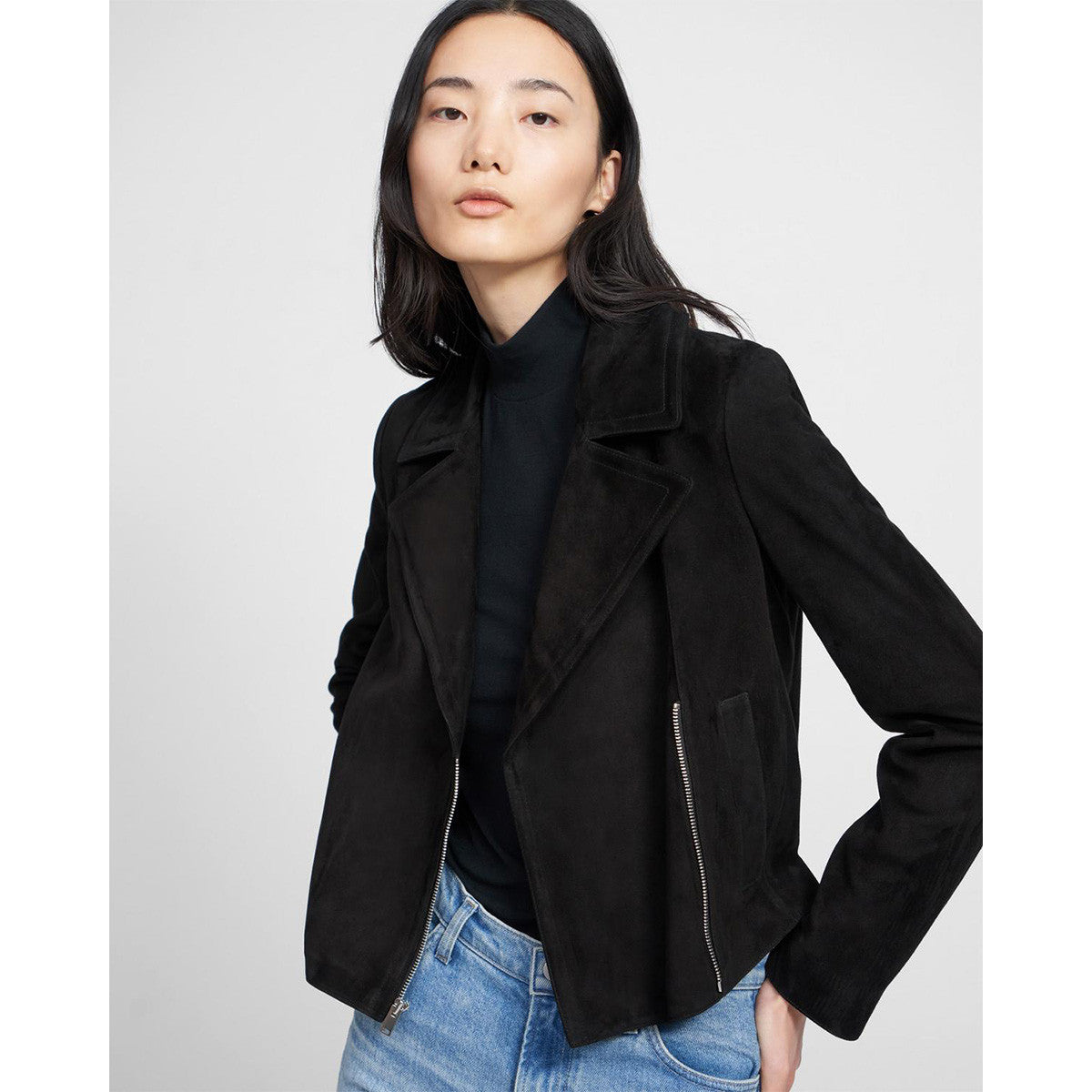 Suede Moto Jacket