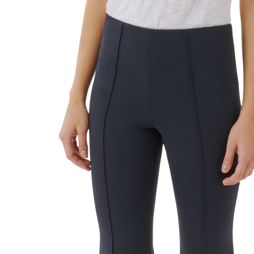Ponte Kick Flare Pant in Deep Navy