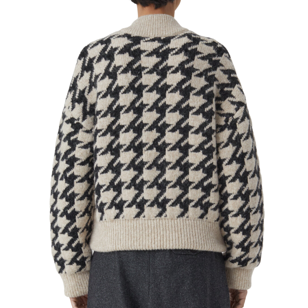 Jacquard Cardigan in Black