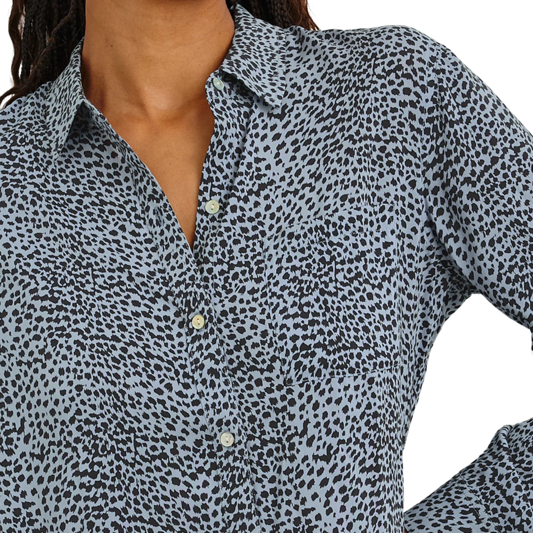 Josephine Shirt in Blue Lynx