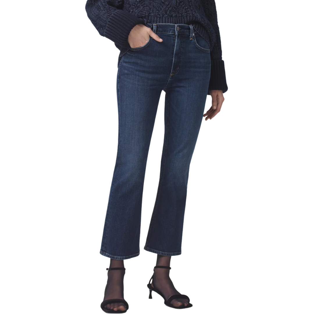 Isola Mid Rise Cropped Boot in Baltic