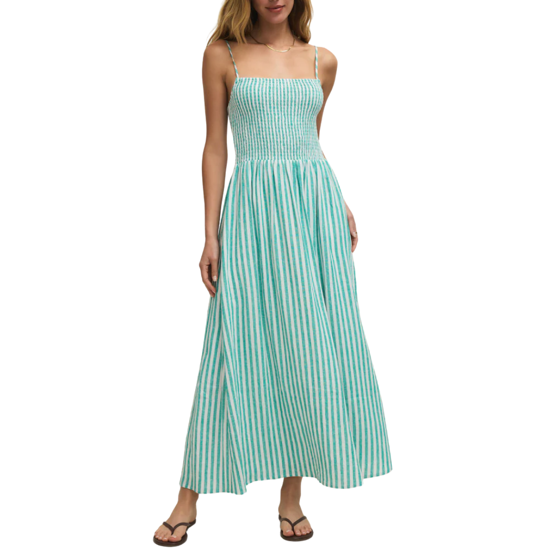 Bayside Stripe Maxi Dress in La Palma