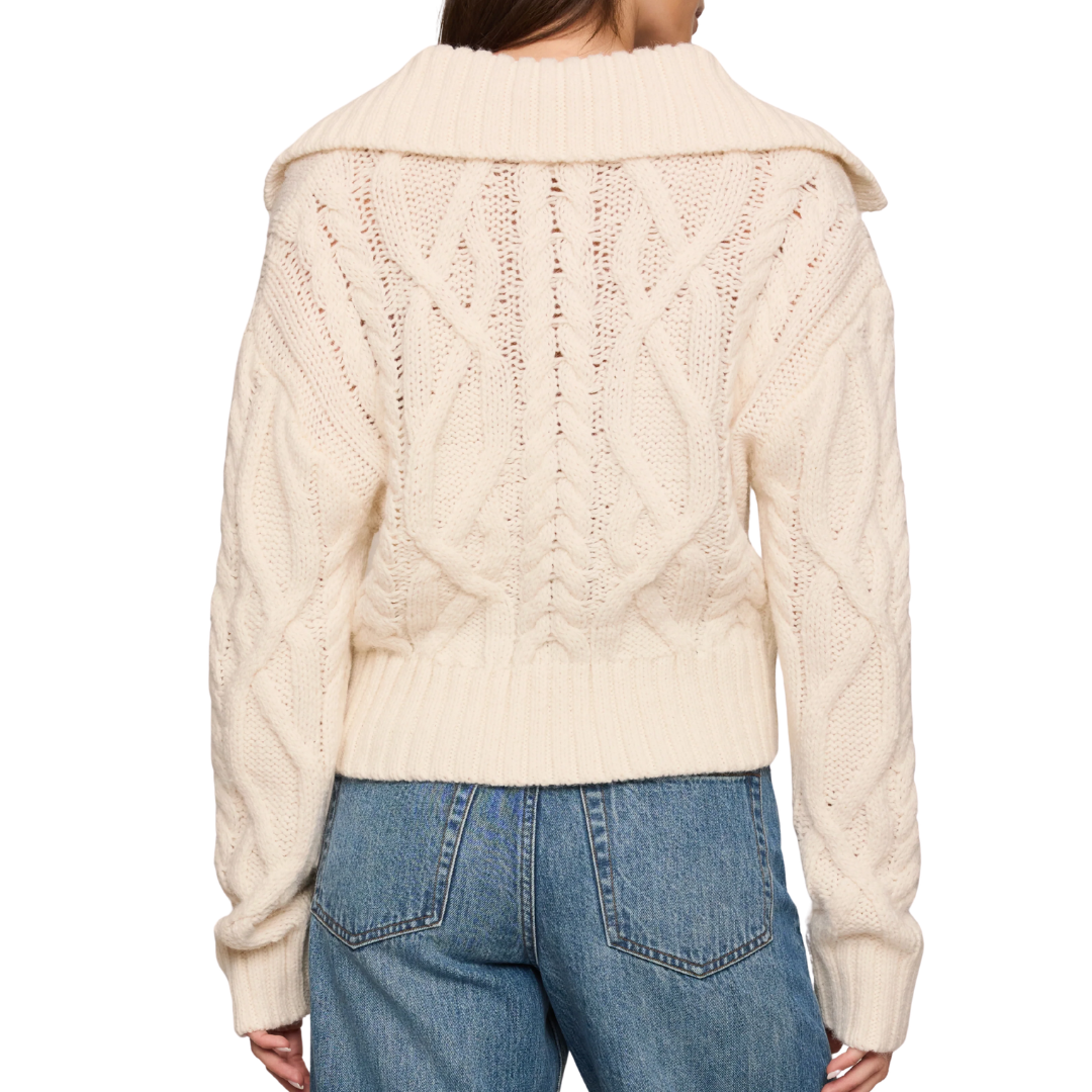 Hartwell Cable Knit Sweater in Sandstone