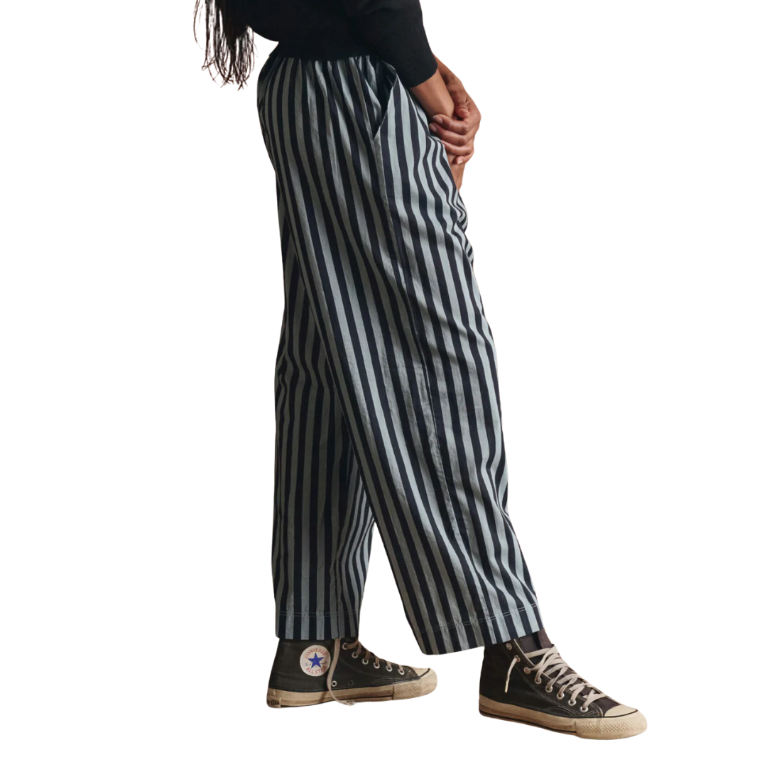 The Everyday Pull On Pant in Blue Club Stripe
