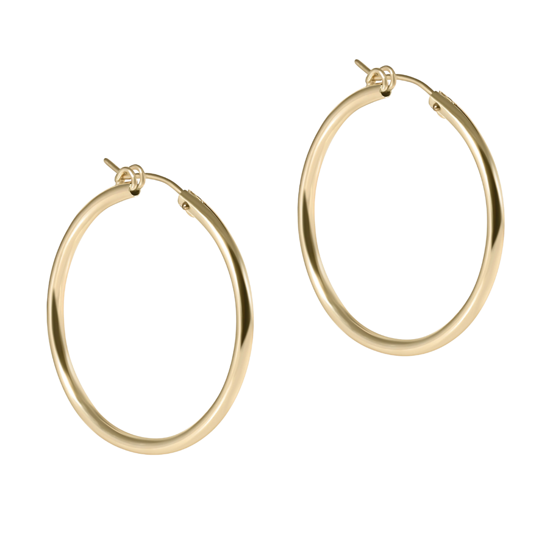 Round Gold 1.25" Hoop