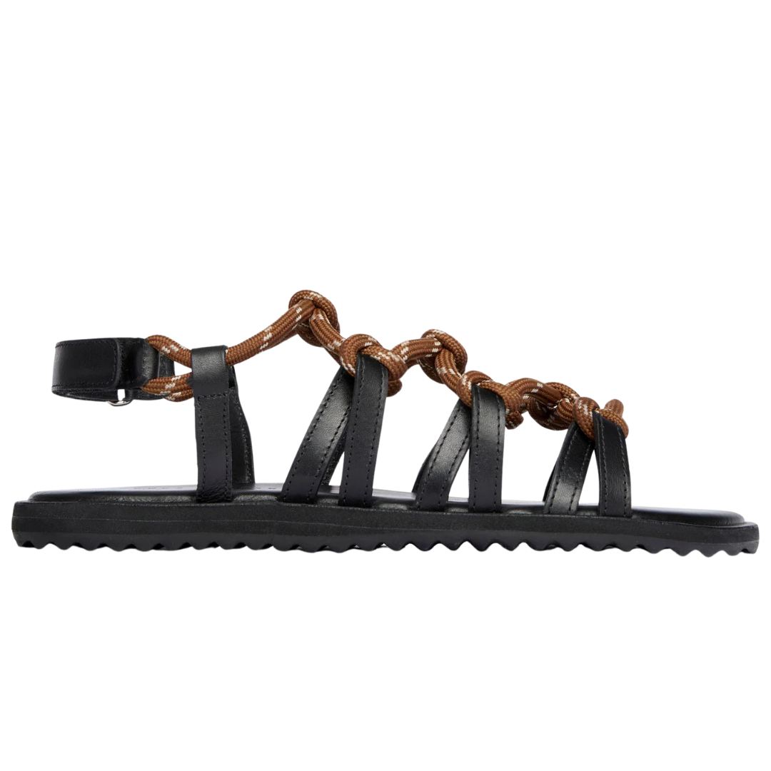 Fae Rope Sandal in Chocolate Rope
