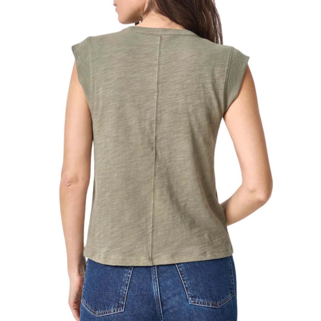 Cap Sleeve Crew in Fern