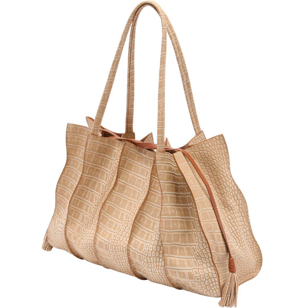 Adria Large Tote in Dune
