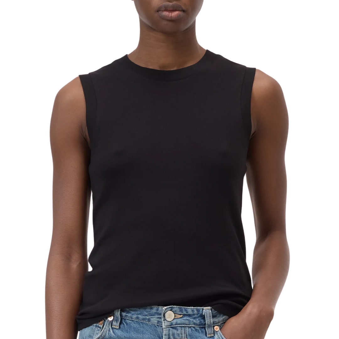 Crewneck Top in Black