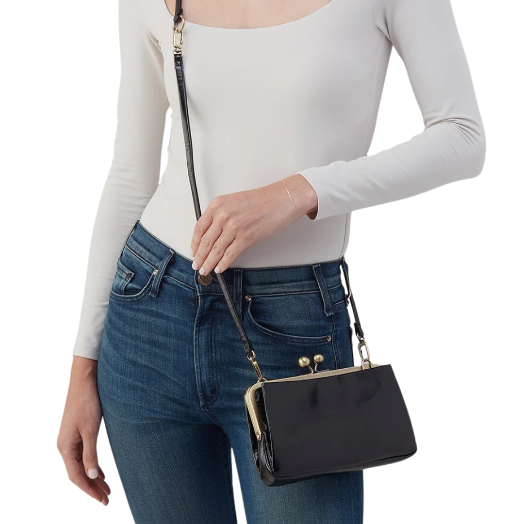 Lauren Frame Crossbody in Black