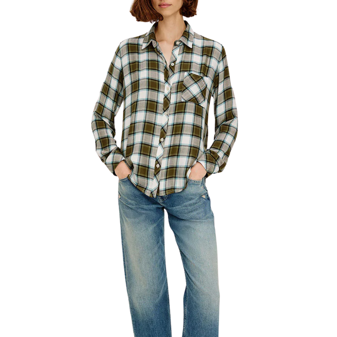 HunterShirt in Olive Stone Blue
