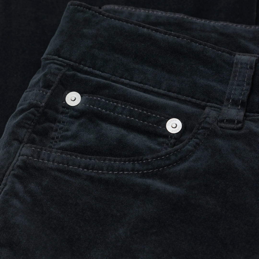Baker Skinny Velvet Pants 32" in Black