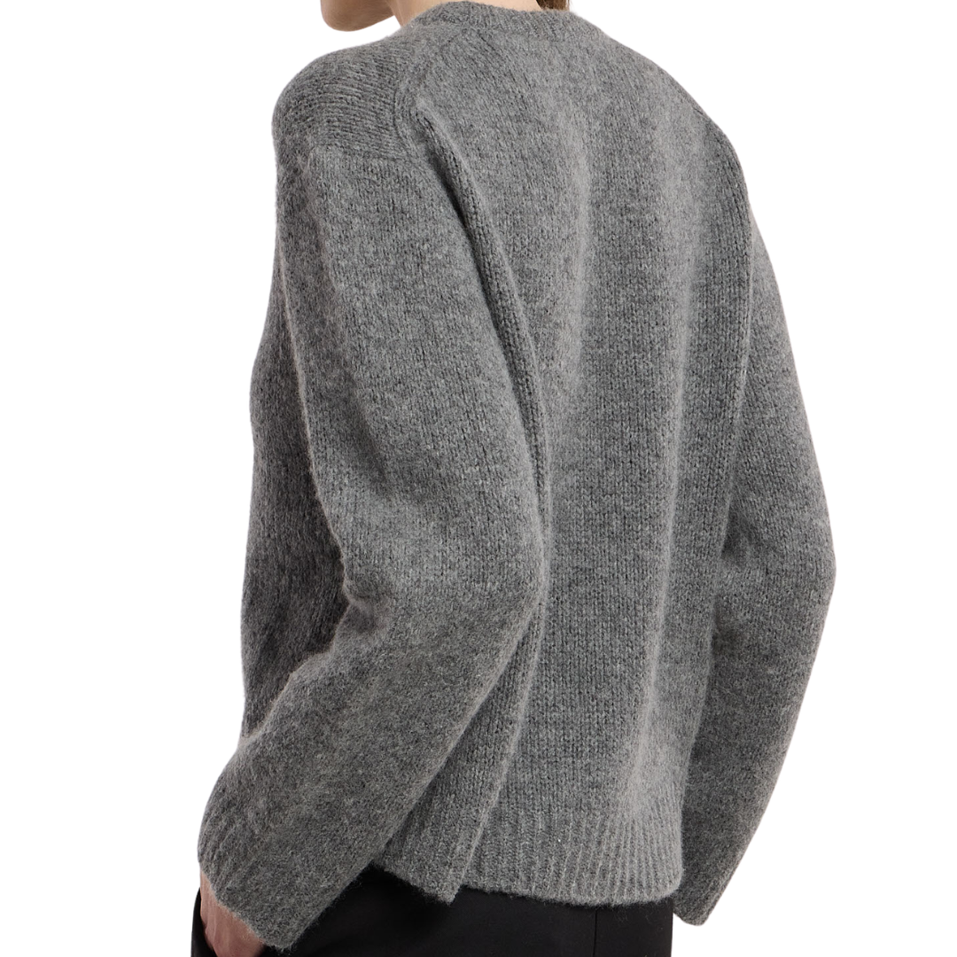 June Sweater in Medium Heather Grey