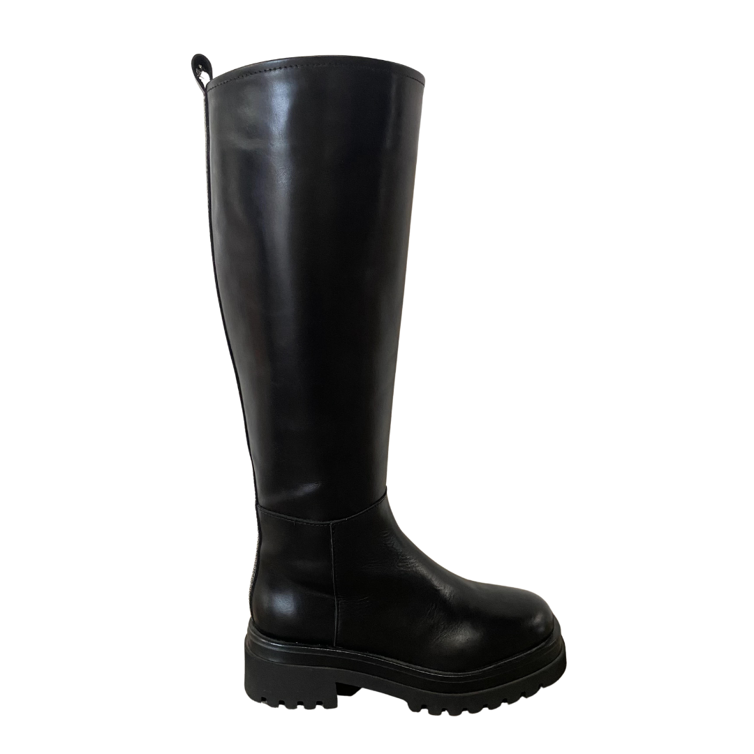 Golva Knee High Boots in Sierra Black