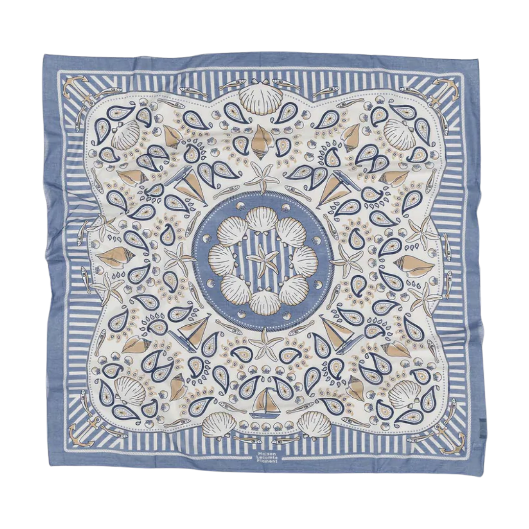 Bretagne Scarf in Riviera